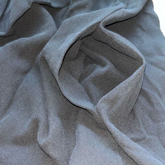 NWT Eileen Fisher Silk Georgette Crepe Trench Coat Women’s Medium Black - Picture 14 of 16